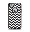 The Black and White Zigzag Chevron Pattern Apple iPhone 6 Otterbox Defender Case Skin Set