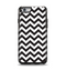 The Black and White Zigzag Chevron Pattern Apple iPhone 6 Otterbox Symmetry Case Skin Set