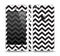 The Black and White Zigzag Chevron Pattern Skin Set for the Apple iPhone 5