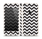 The Black and White Zigzag Chevron Pattern Skin Set for the Apple iPhone 5s