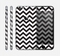 The Black and White Zigzag Chevron Pattern Skin for the Apple iPhone 6