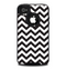 The Black and White Zigzag Chevron Pattern Skin for the iPhone 4-4s OtterBox Commuter Case