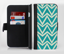 The Bleeding Green Ink-Fuzed Leather Folding Wallet Credit-Card Case for the Apple iPhone 6/6s, 6/6s Plus, 5/5s and 5c