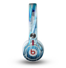 The Blue 3d Vector Spikes Skin for the Beats by Dre Mixr Headphones