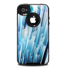 The Blue 3d Vector Spikes Skin for the iPhone 4-4s OtterBox Commuter Case