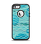 The Blue Abstarct Cells with Fish Water Illustration Apple iPhone 5-5s Otterbox Defender Case Skin Set