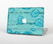 The Blue Abstarct Cells with Fish Water Illustration Skin Set for the Apple MacBook Air 11"