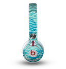 The Blue Abstarct Cells with Fish Water Illustration Skin for the Beats by Dre Mixr Headphones