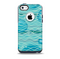 The Blue Abstarct Cells with Fish Water Illustration Skin for the iPhone 5c OtterBox Commuter Case