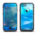 The Blue Abstract Crystal Pattern Apple iPhone 6/6s LifeProof Fre Case Skin Set