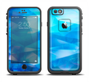 The Blue Abstract Crystal Pattern Apple iPhone 6/6s Plus LifeProof Fre Case Skin Set