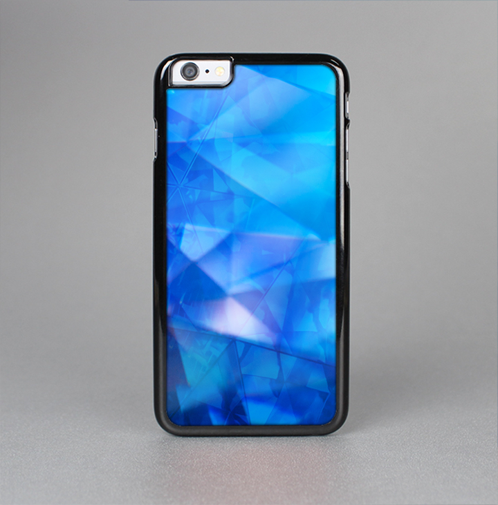 The Blue Abstract Crystal Pattern Skin-Sert Case for the Apple iPhone 6 Plus