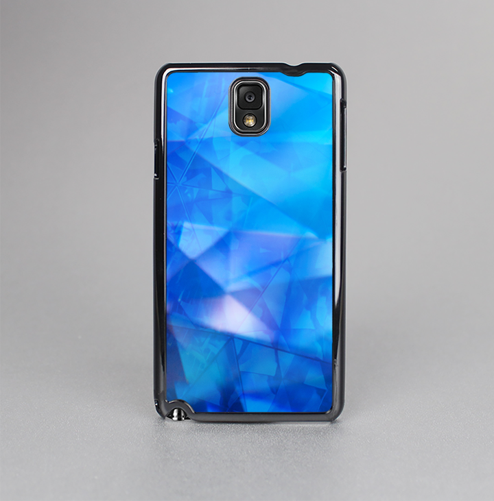 The Blue Abstract Crystal Pattern Skin-Sert Case for the Samsung Galaxy Note 3