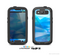 The Blue Abstract Crystal Pattern Skin For The Samsung Galaxy S3 LifeProof Case