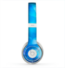 The Blue Abstract Crystal Pattern Skin for the Beats by Dre Solo 2 Headphones