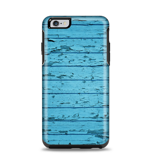 The Blue Aged Wood Panel Apple iPhone 6 Plus Otterbox Symmetry Case Skin Set