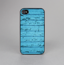 The Blue Aged Wood Panel Skin-Sert for the Apple iPhone 4-4s Skin-Sert Case