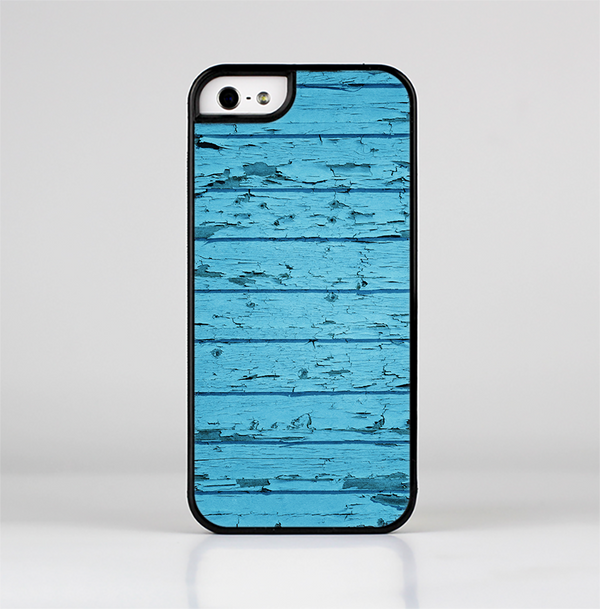 The Blue Aged Wood Panel Skin-Sert Case for the Apple iPhone 5/5s