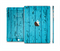 The Blue Aged Wood Panel Full Body Skin Set for the Apple iPad Mini 3