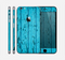 The Blue Aged Wood Panel Skin for the Apple iPhone 6 Plus