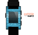 The Blue Aged Wood Panel Skin for the Pebble SmartWatch