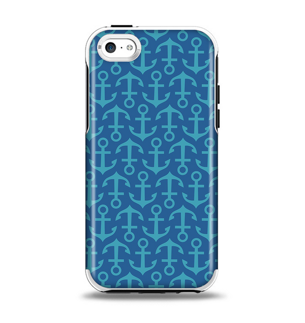 The Blue Anchor Collage V2 Apple iPhone 5c Otterbox Symmetry Case Skin Set