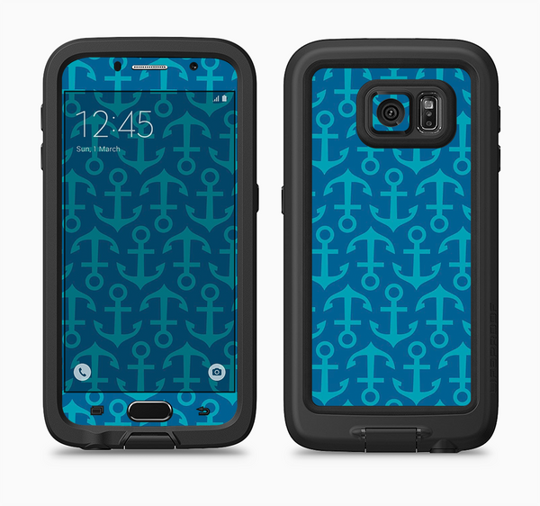 The Blue Anchor Collage V2 Full Body Samsung Galaxy S6 LifeProof Fre Case Skin Kit