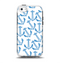 The Blue Anchor Stitched Pattern Apple iPhone 5c Otterbox Symmetry Case Skin Set