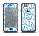 The Blue Anchor Stitched Pattern Apple iPhone 6/6s LifeProof Fre Case Skin Set
