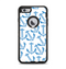The Blue Anchor Stitched Pattern Apple iPhone 6 Plus Otterbox Defender Case Skin Set