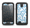 The Blue Anchor Stitched Pattern Samsung Galaxy S4 LifeProof Fre Case Skin Set