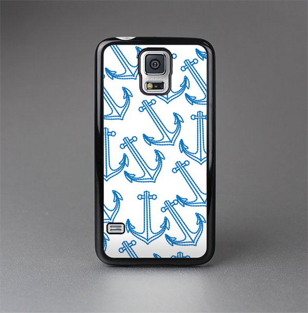 The Blue Anchor Stitched Pattern Skin-Sert Case for the Samsung Galaxy S5