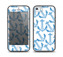 The Blue Anchor Stitched Pattern Skin Set for the iPhone 5-5s Skech Glow Case
