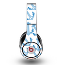 The Blue Anchor Stitched Pattern Skin for the Original Beats by Dre Studio Headphones
