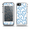 The Blue Anchor Stitched Pattern Skin for the iPhone 5-5s OtterBox Preserver WaterProof Case