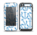 The Blue Anchor Stitched Pattern Skin for the iPod Touch 5th Generation frē LifeProof Case