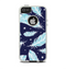 The Blue Aztec Feathers and Stars Apple iPhone 5-5s Otterbox Commuter Case Skin Set