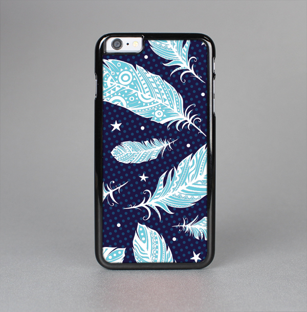 The Blue Aztec Feathers and Stars Skin-Sert Case for the Apple iPhone 6 Plus