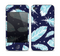The Blue Aztec Feathers and Stars Skin for the Apple iPhone 4-4s