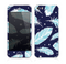 The Blue Aztec Feathers and Stars Skin for the Apple iPhone 5s