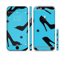 The Blue & Black High-Heel Pattern V12 Sectioned Skin Series for the Apple iPhone 6s Plus