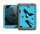 The Blue & Black High-Heel Pattern V12 Apple iPad Air LifeProof Fre Case Skin Set