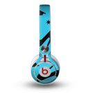 The Blue & Black High-Heel Pattern V12 Skin for the Beats by Dre Mixr Headphones