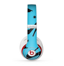 The Blue & Black High-Heel Pattern V12 Skin for the Beats by Dre Studio (2013+ Version) Headphones