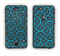 The Blue & Black Spirals Pattern Apple iPhone 6 LifeProof Nuud Case Skin Set