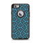 The Blue & Black Spirals Pattern Apple iPhone 6 Otterbox Defender Case Skin Set