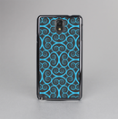 The Blue & Black Spirals Pattern Skin-Sert Case for the Samsung Galaxy Note 3