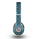 The Blue & Black Spirals Pattern Skin for the Beats by Dre Original Solo-Solo HD Headphones