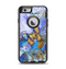 The Blue Bright Watercolor Butter-Floral Apple iPhone 6 Otterbox Defender Case Skin Set