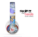 The Blue Bright Watercolor Butter-Floral Skin for the Beats by Dre Studio Wireless Headphones